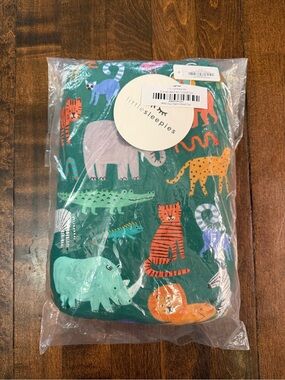 NEW IN BAG-Little Sleepies-Wild Zoo Twin Sheets